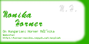 monika horner business card